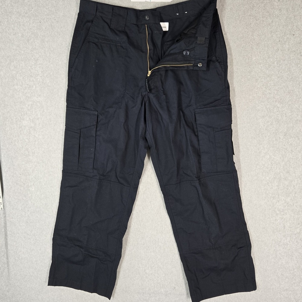 Propper Men Pants 34X34 Black Cargo F5285 Zipper 29.5" Inseam Workwear